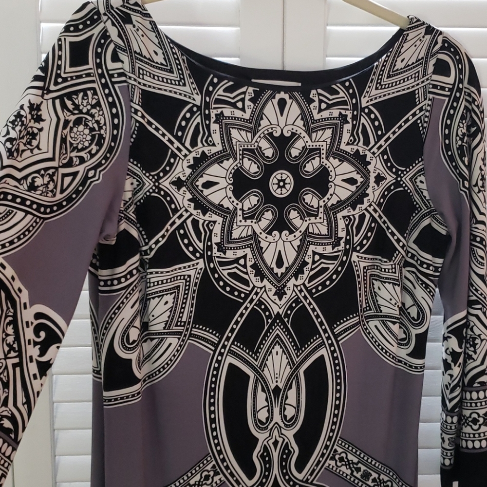 Black & gray sheeth dress